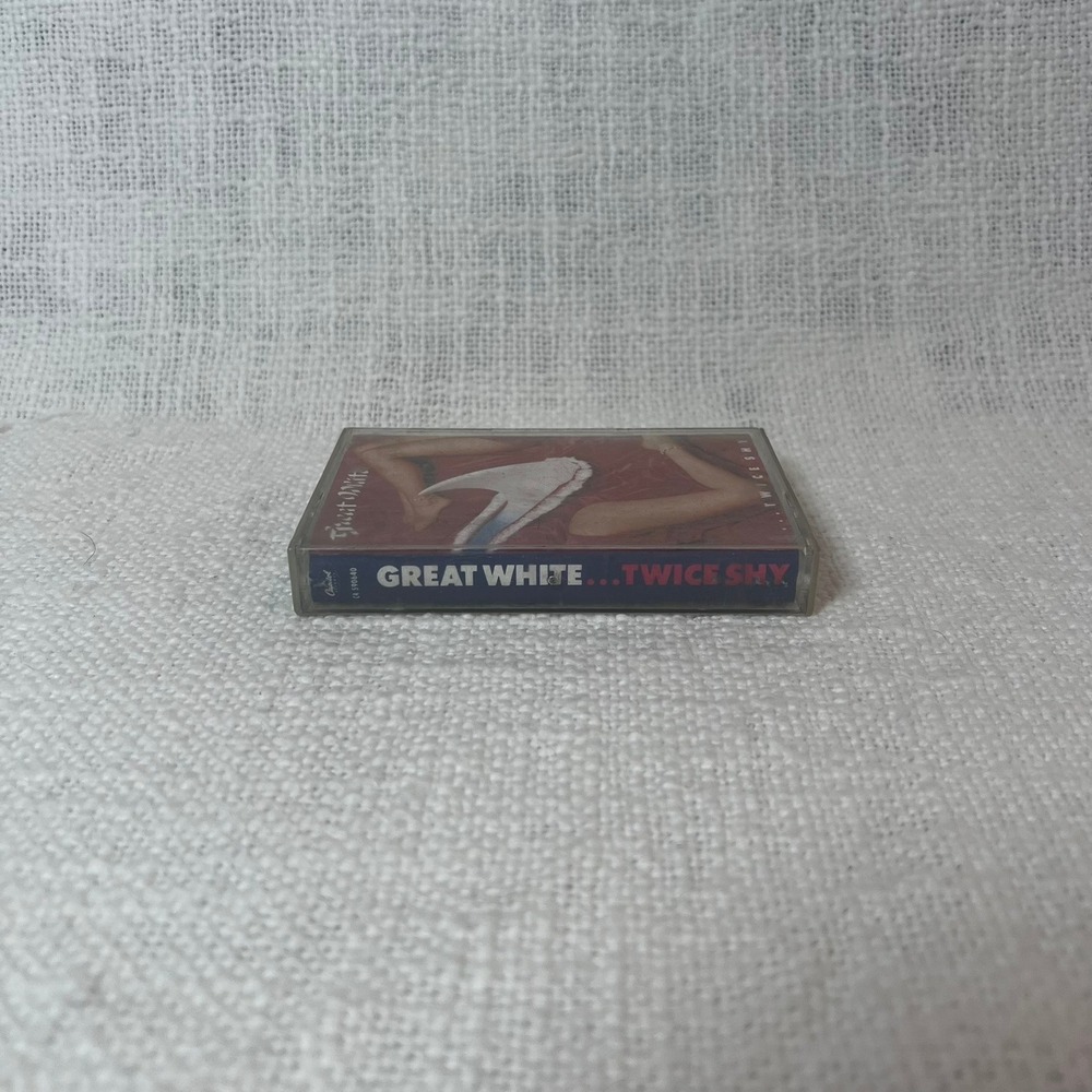 Vtg Capitol Records 1989 Cassette Tape Great White Twice Shy Original Untested‎